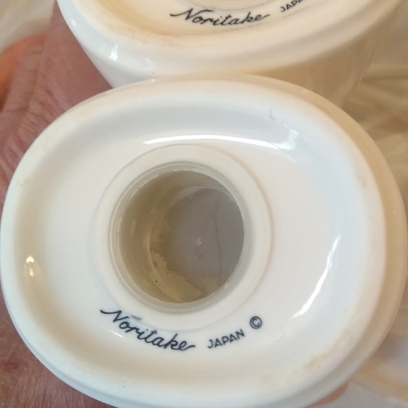 Noritake salt & pepper shakers Cafe Du Soir - Picture 2 of 2